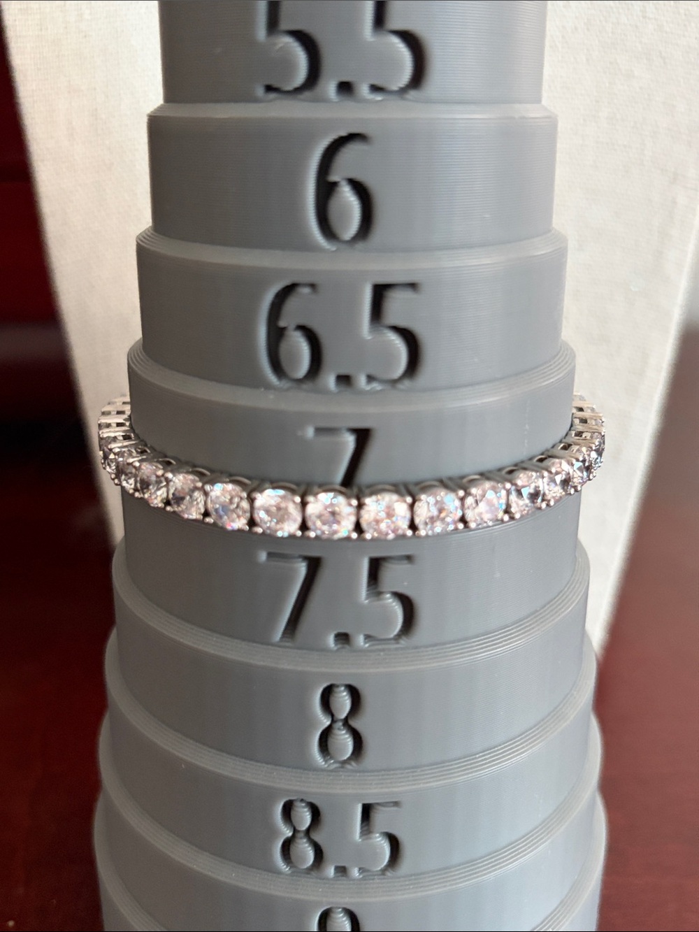 Classic Sterling Silver Round-Cut Tennis Bracelet